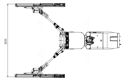 Jumbo Hidráulico de Perforación, de Dos Brazos CYTJ45-2